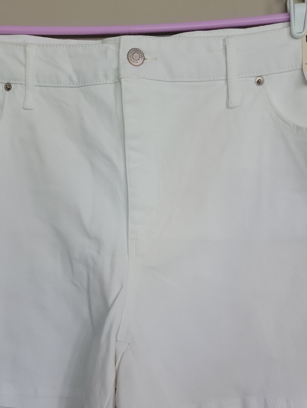 Terra & Sky White Stretch Shorts Size 22W  NWT - Picture 2 of 8